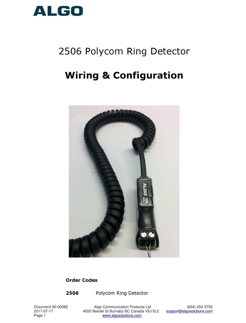 Algo 2506 Instruction sheet