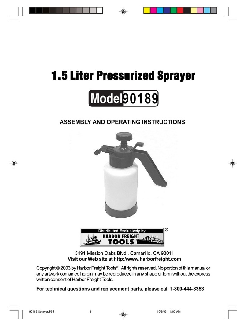 Harbor Freight Tools 90189 Assembly and operating instructions