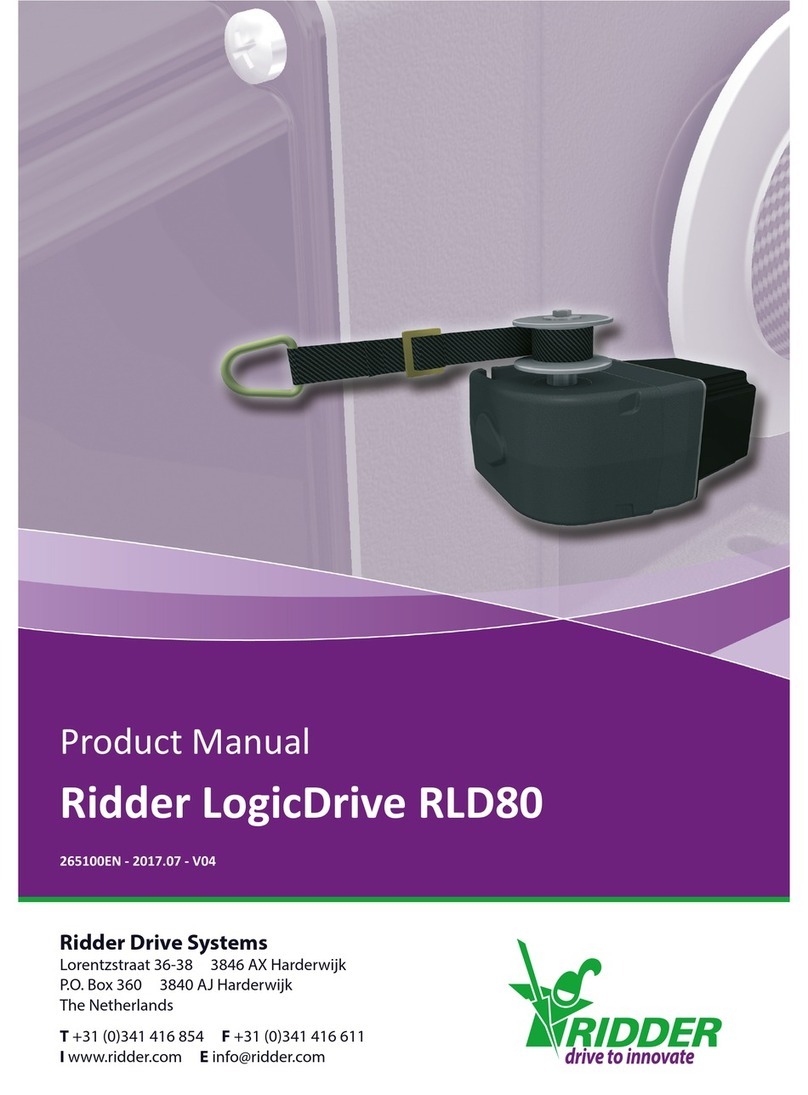 Ridder Drive Systems LogicDrive RLD80 product manual Ridder Drive Systems LogicDrive RLD80 product manual