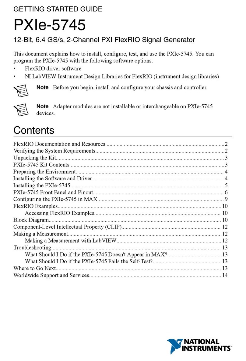 National Instruments PXIe-5745 User manual National Instruments PXIe-5745 User manual