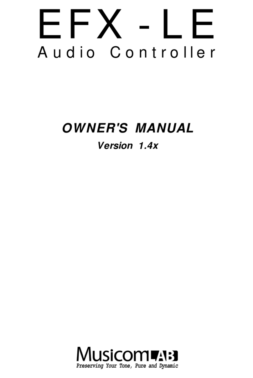 Musicom Lab EFX-LE User manual
