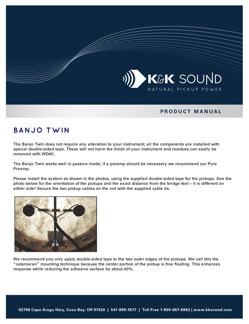 K&K Sound BANJO TWIN product manual