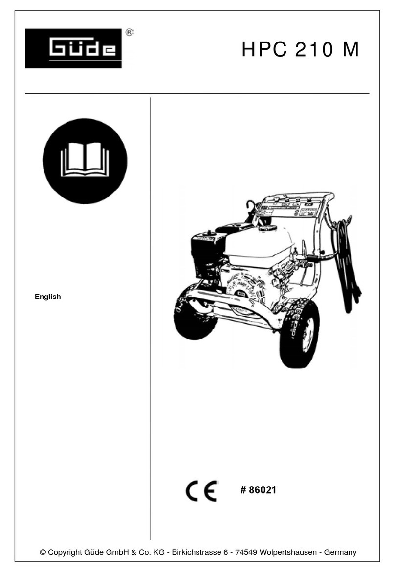 Gude HPC 210 M Operation manual