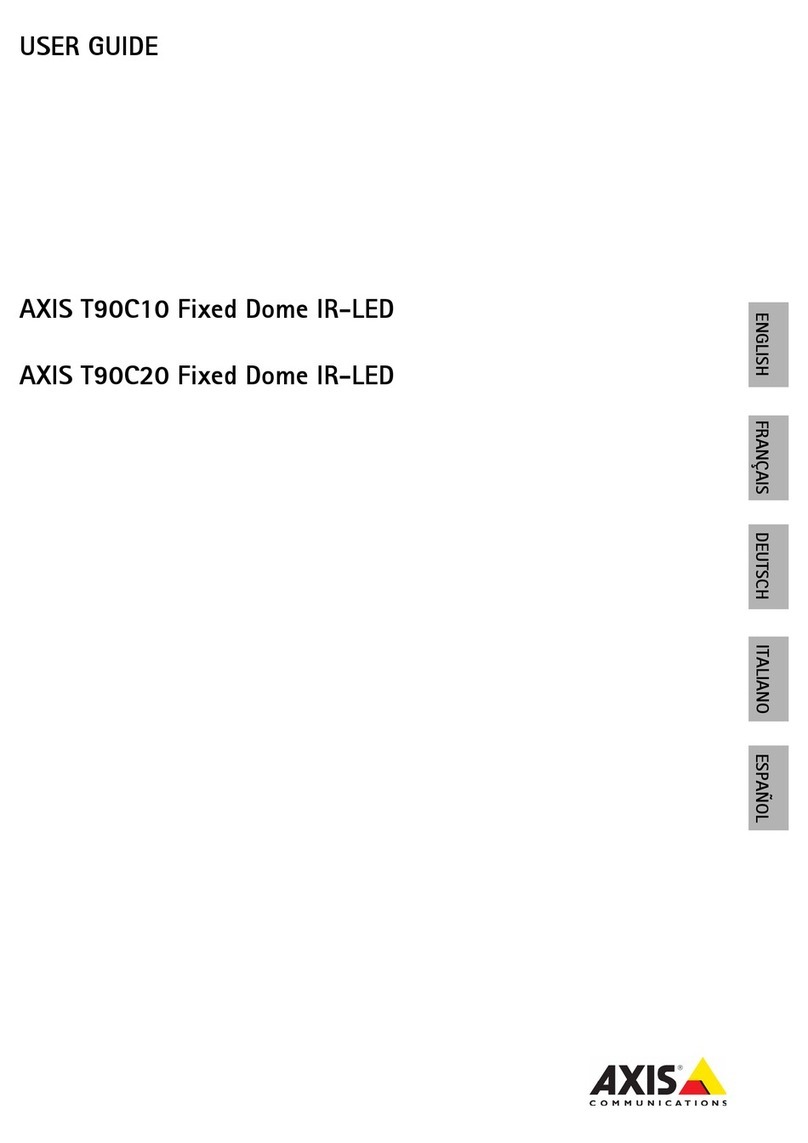 Axis T90C10 User manual Axis T90C10 User manual
