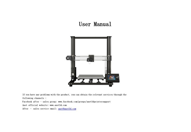 Anet A8 Plus User manual