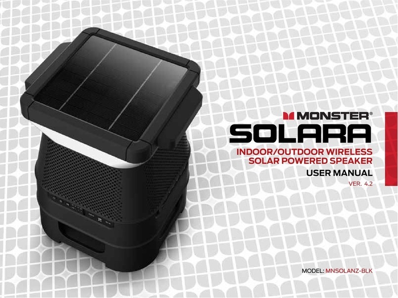 Monster SOLARA MNSOLANZ-BLK User manual