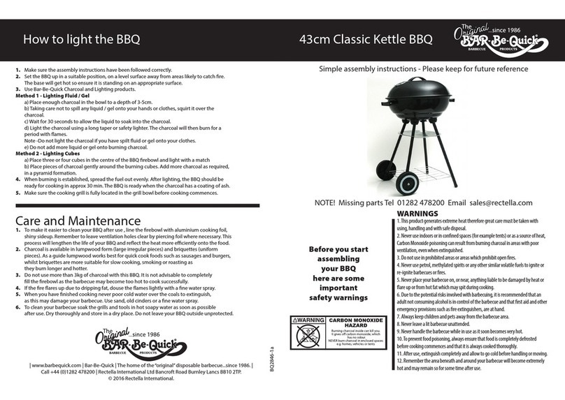 BAR-BE-QUICK MBBQ0151 User manual