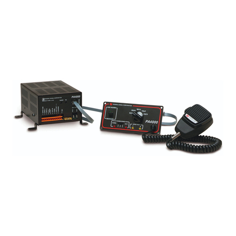 Federal Signal Corporation PA4000 Manual