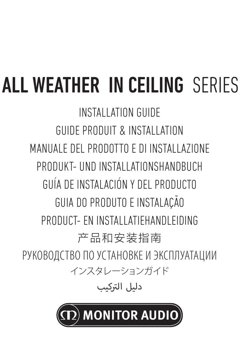 Monitor Audio AWC265 User manual