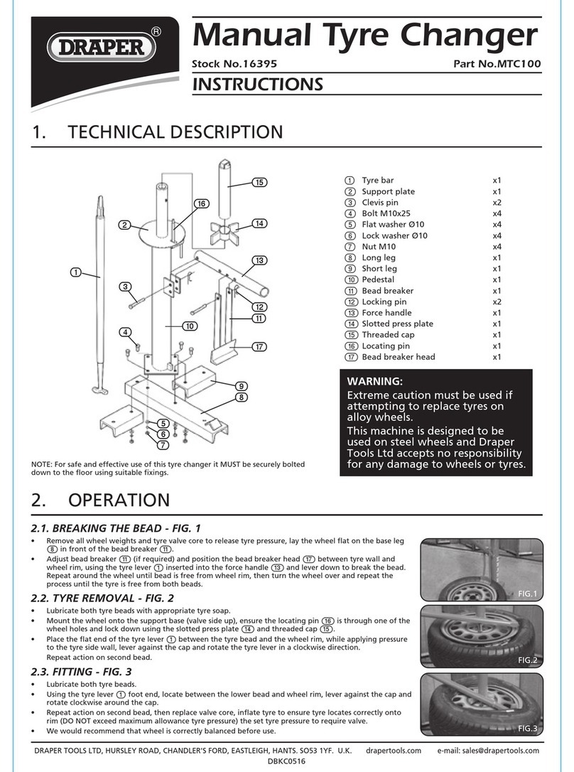 Draper 16395 instructions