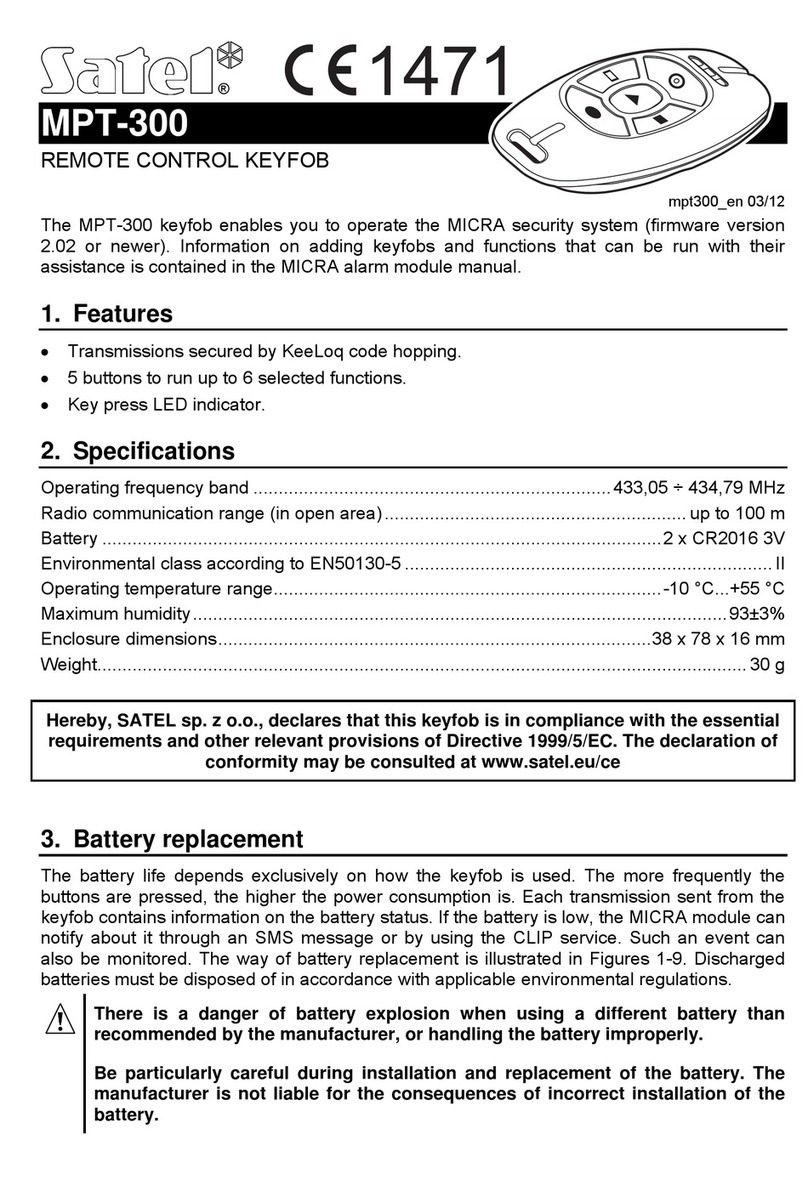 Satel MPT-300 User manual