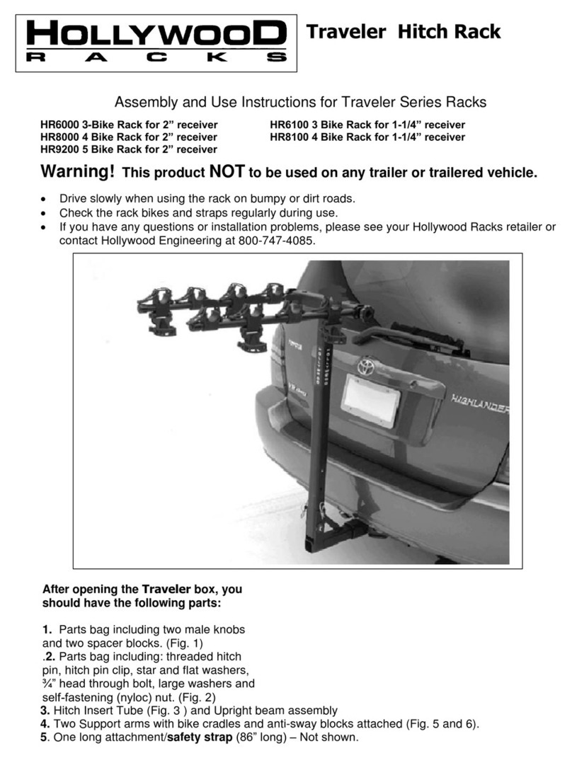 Hollywood Racks HR6000 Assembly and use instructions Hollywood Racks HR6000 Assembly and use instructions
