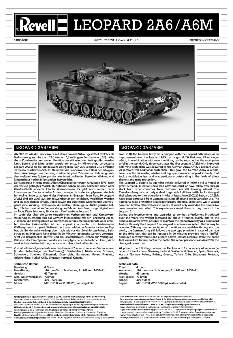 REVELL LEOPARD 2A6/A6M User manual