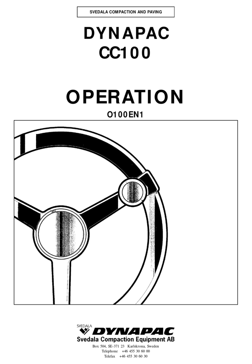 Dynapac CC100 Operation manual