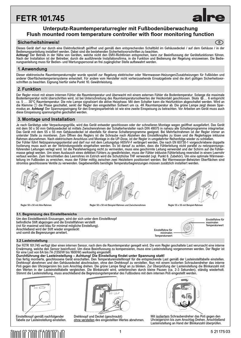 alre FETR 101.745 User manual alre FETR 101.745 User manual