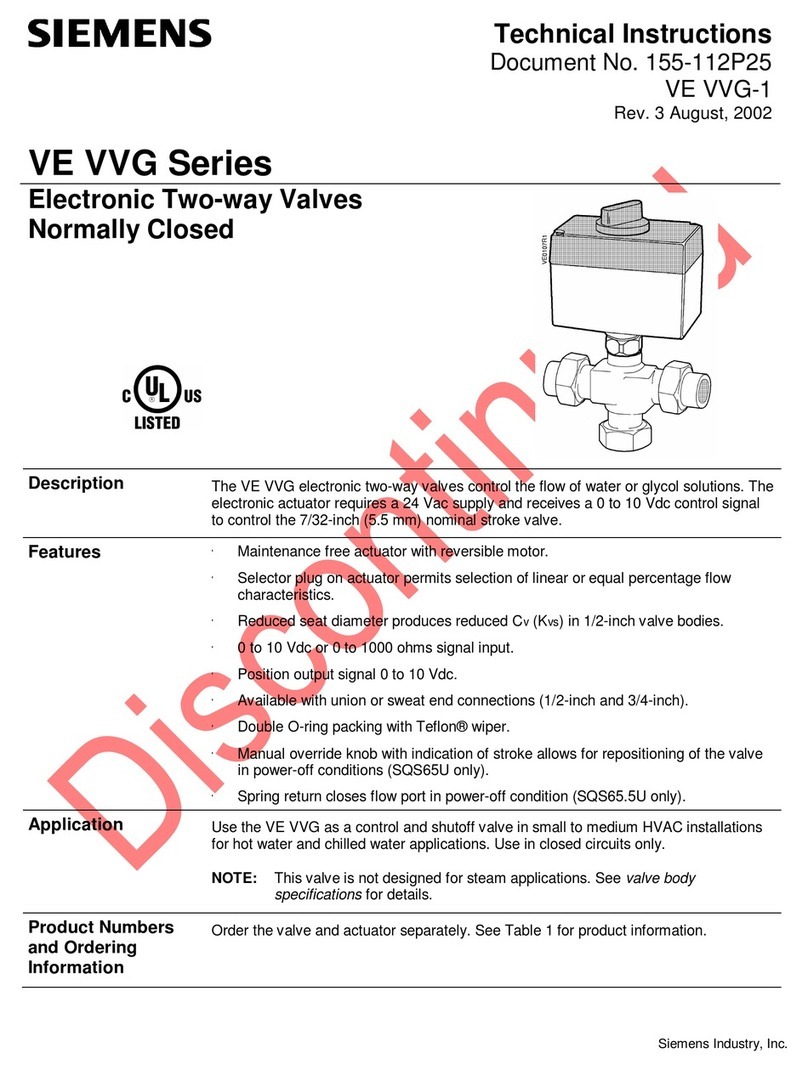 Siemens VVG44.15-0.4S Owner's manual
