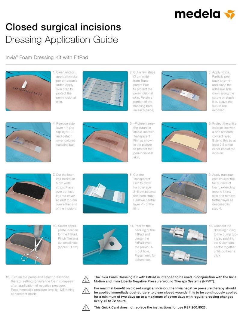 Medela Invia Foam Dressing Kit Dressing Application Guide