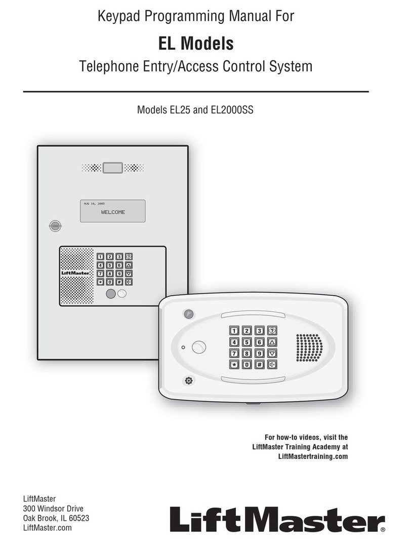 Chamberlain EL Series Programming manual