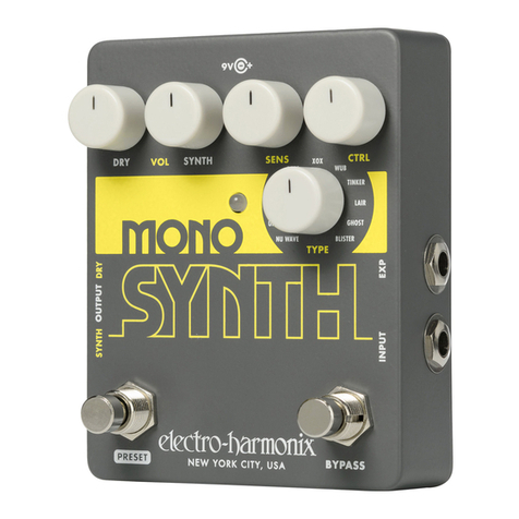 Electro-Harmonix Mono Synth User manual