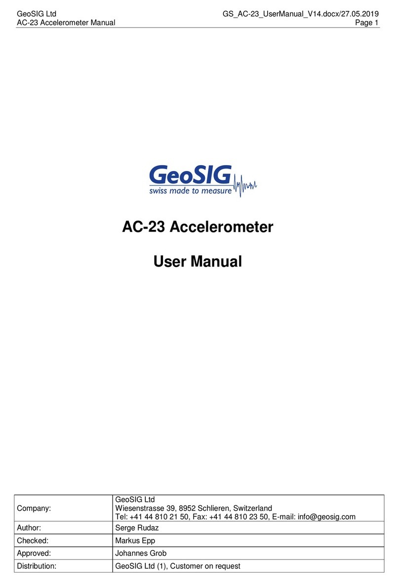 GeoSIG AC-23 User manual GeoSIG AC-23 User manual
