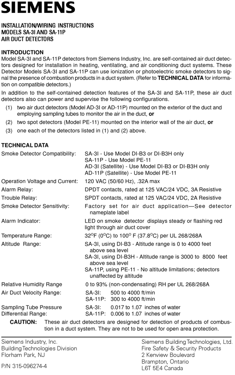 Siemens SA-3I User manual Siemens SA-3I User manual