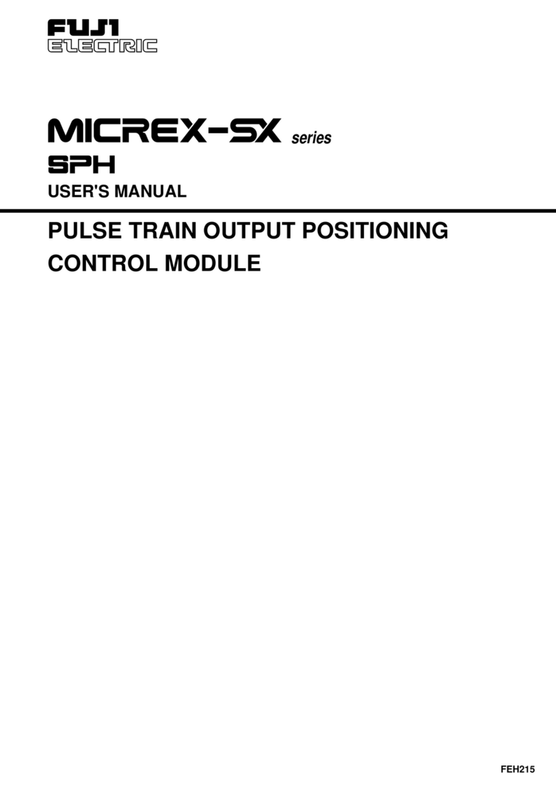 Fuji Electric MICREX-SX Series SPH user manual
