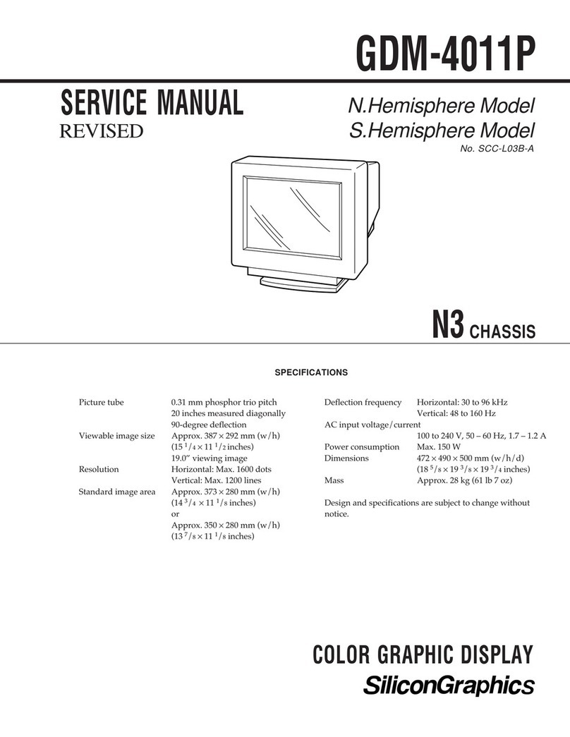 Silicon Graphics GDM-4011P User manual