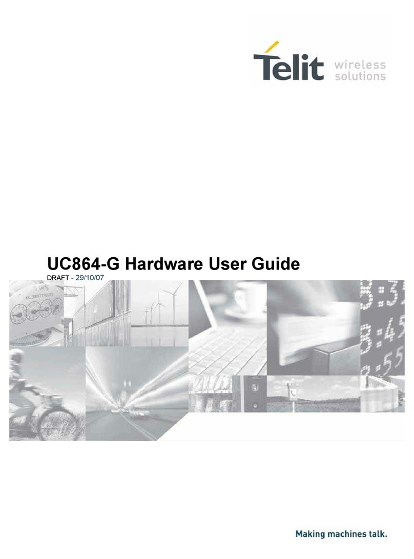 Telit Wireless Solutions UC864-G Installation manual Telit Wireless Solutions UC864-G Installation manual