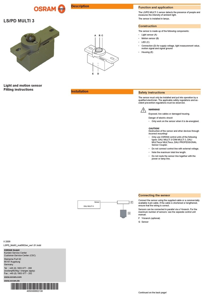 Osram LS/PD MULTI 3 Fitting instructions Osram LS/PD MULTI 3 Fitting instructions