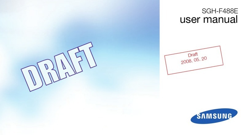 Samsung SGH-F488E User manual Samsung SGH-F488E User manual