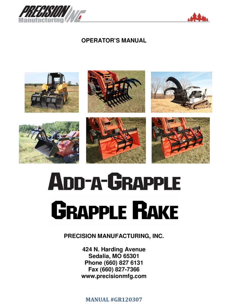 Precision Manufacturing Inc. Add-A-Grapple Operator's manual