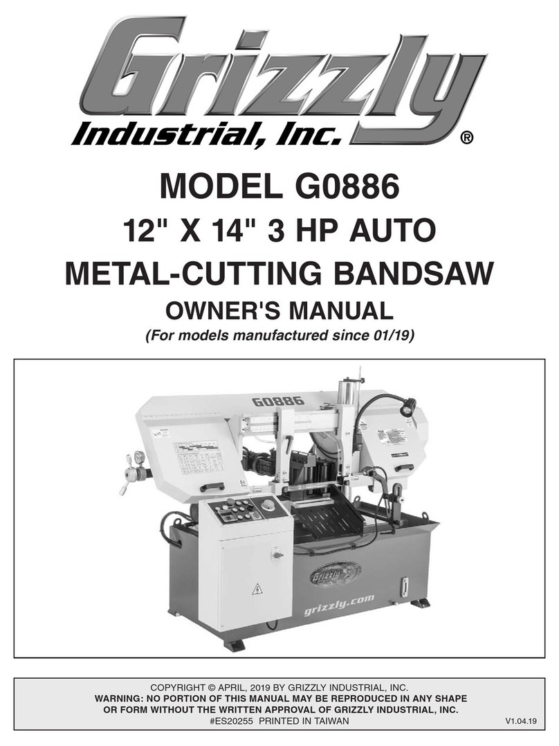 Grizzly G0886 owner's manual
