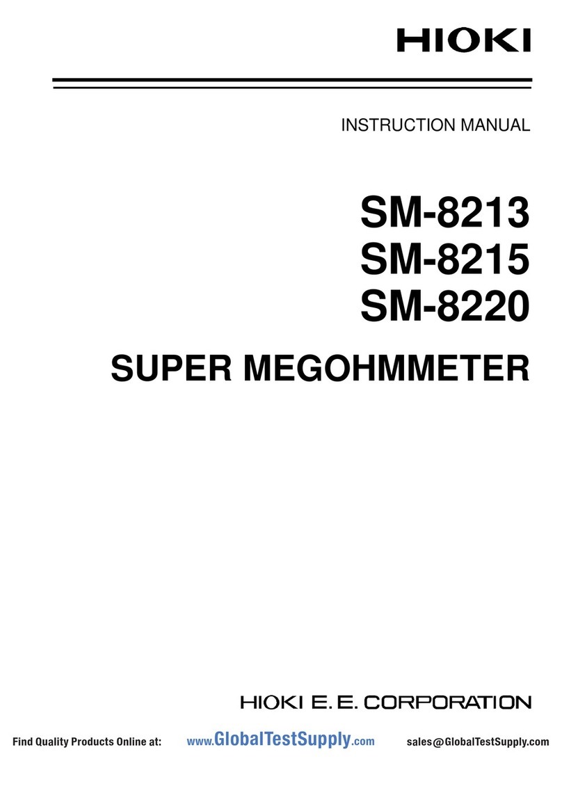 Hioki SM-8213 User manual Hioki SM-8213 User manual