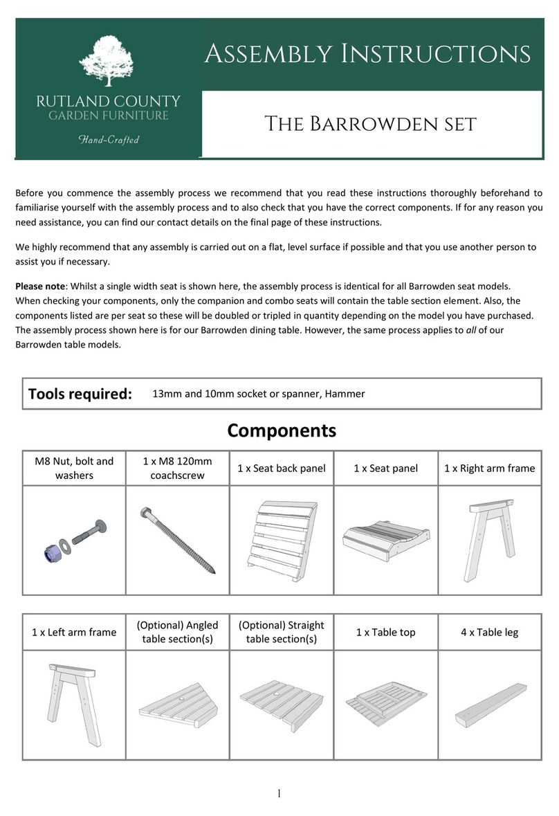 Rutland County The Barrowden set User manual