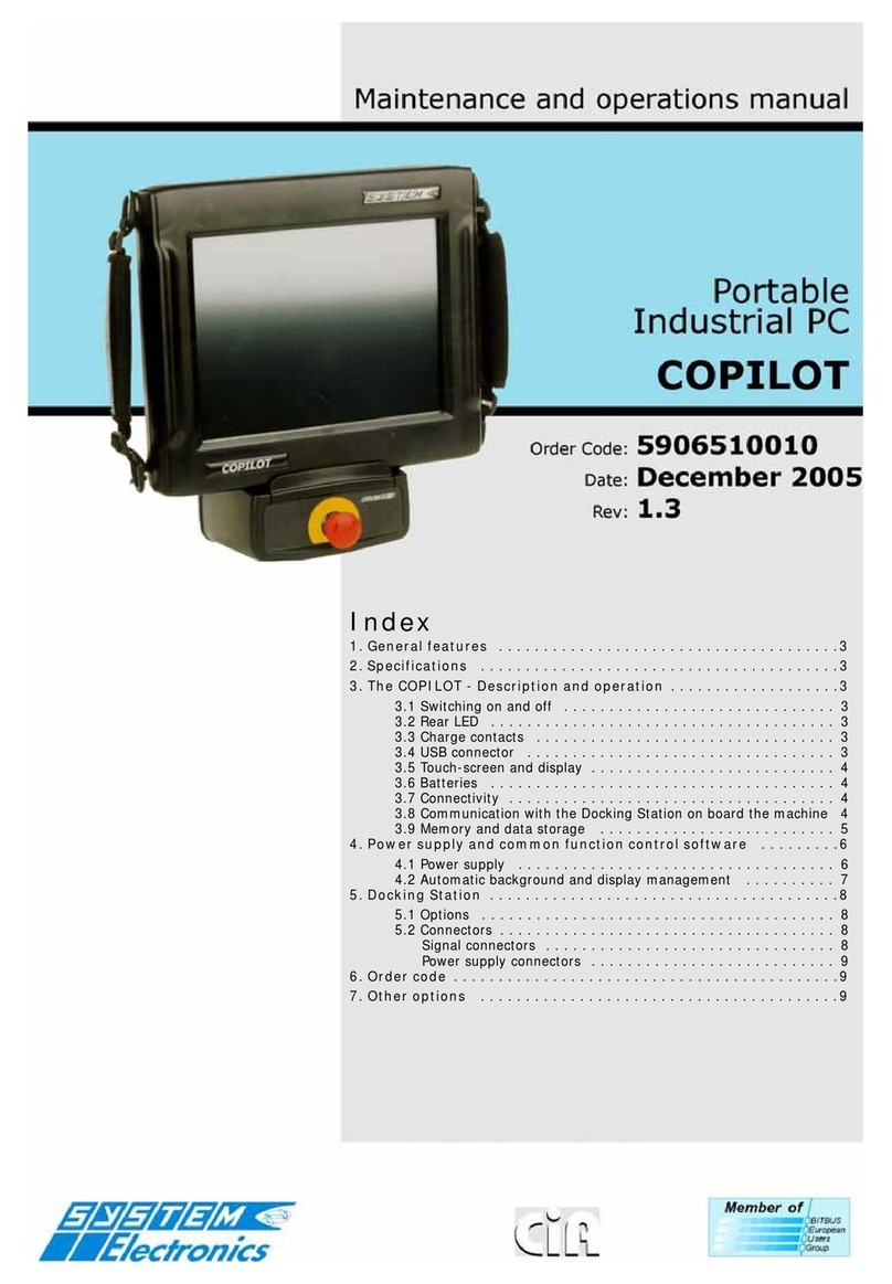 SYSTEM Electronics COPILOT 15" User manual SYSTEM Electronics COPILOT 15" User manual
