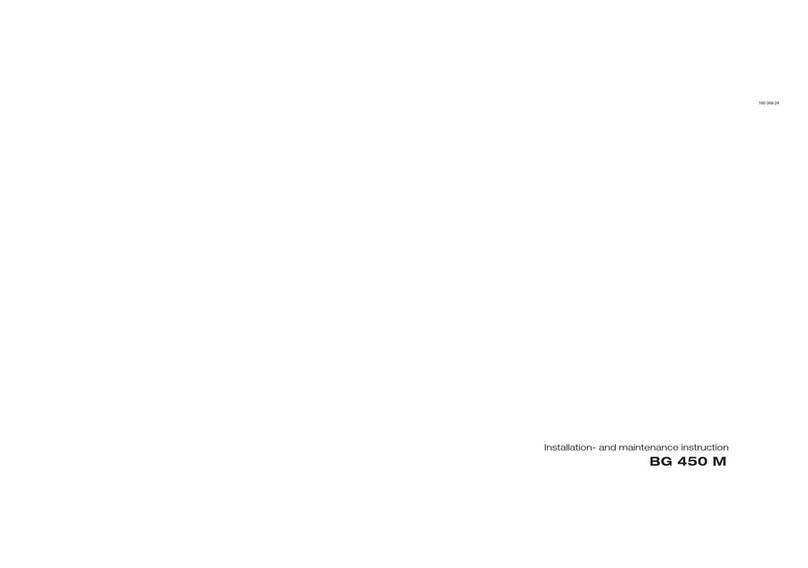 Bentone BG 450 M Installation and maintenance  instruction