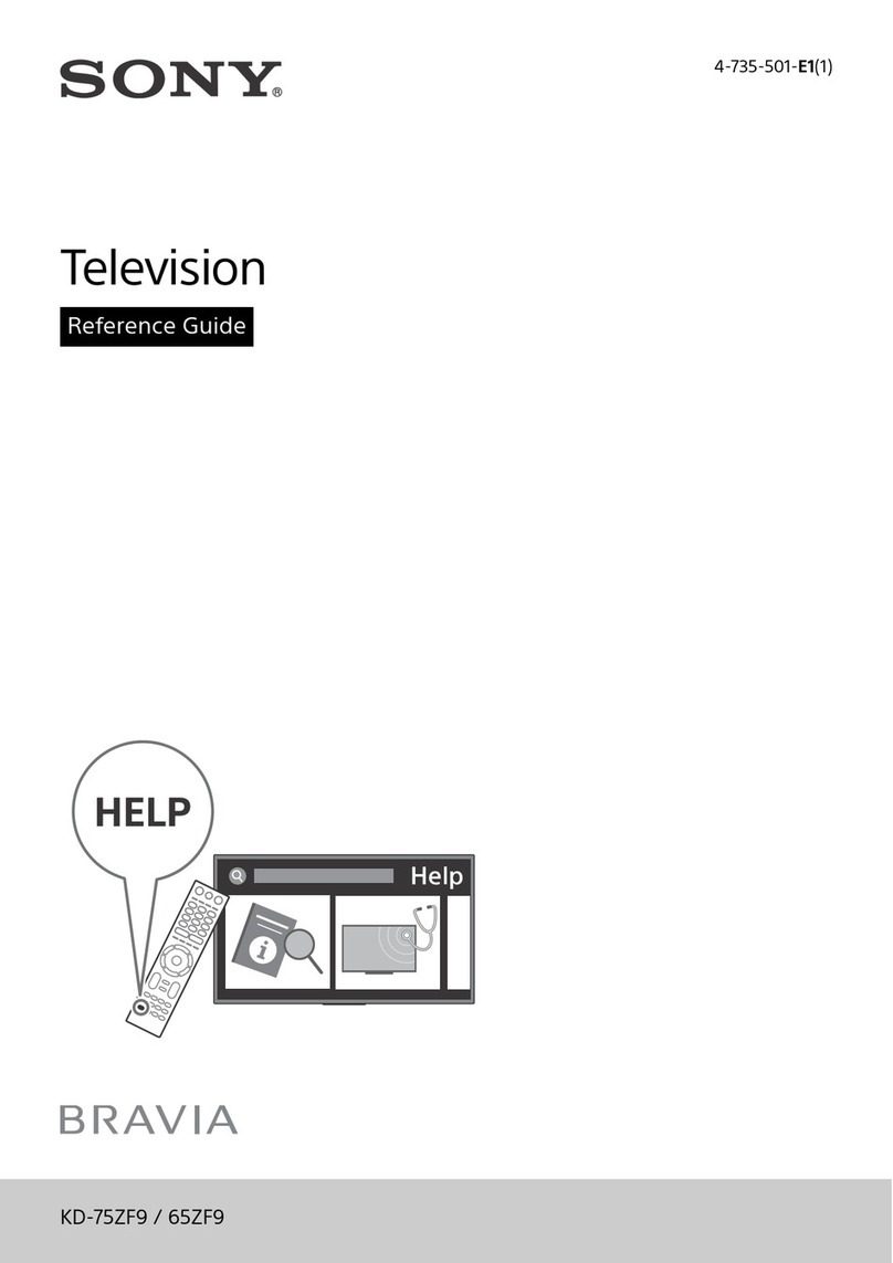 Sony Bravia KD-75ZF9 reference guide