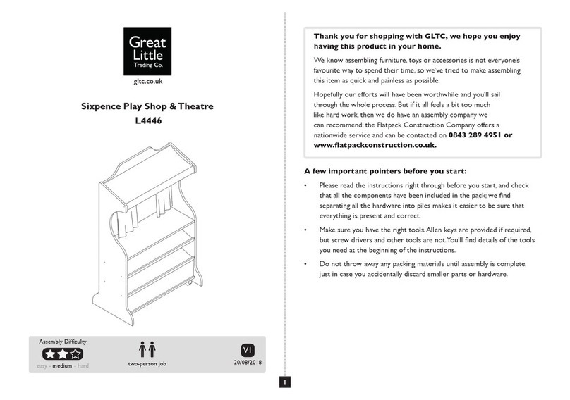 Great Little Trading Sixpence Play Shop & Theatre L4446 User manual Great Little Trading Sixpence Play Shop & Theatre L4446 User manual