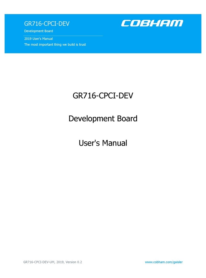 COBHAM GR716-CPCI-DEV User manual