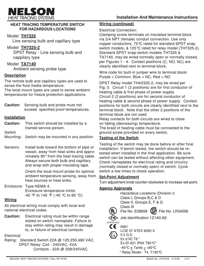 Nelson TH7325 User manual