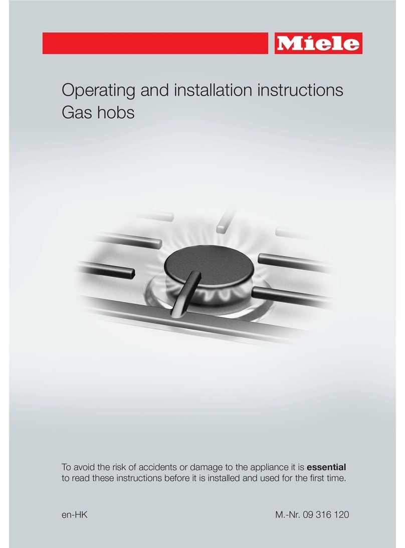 Miele KM 3014 Operating and installation instructions
