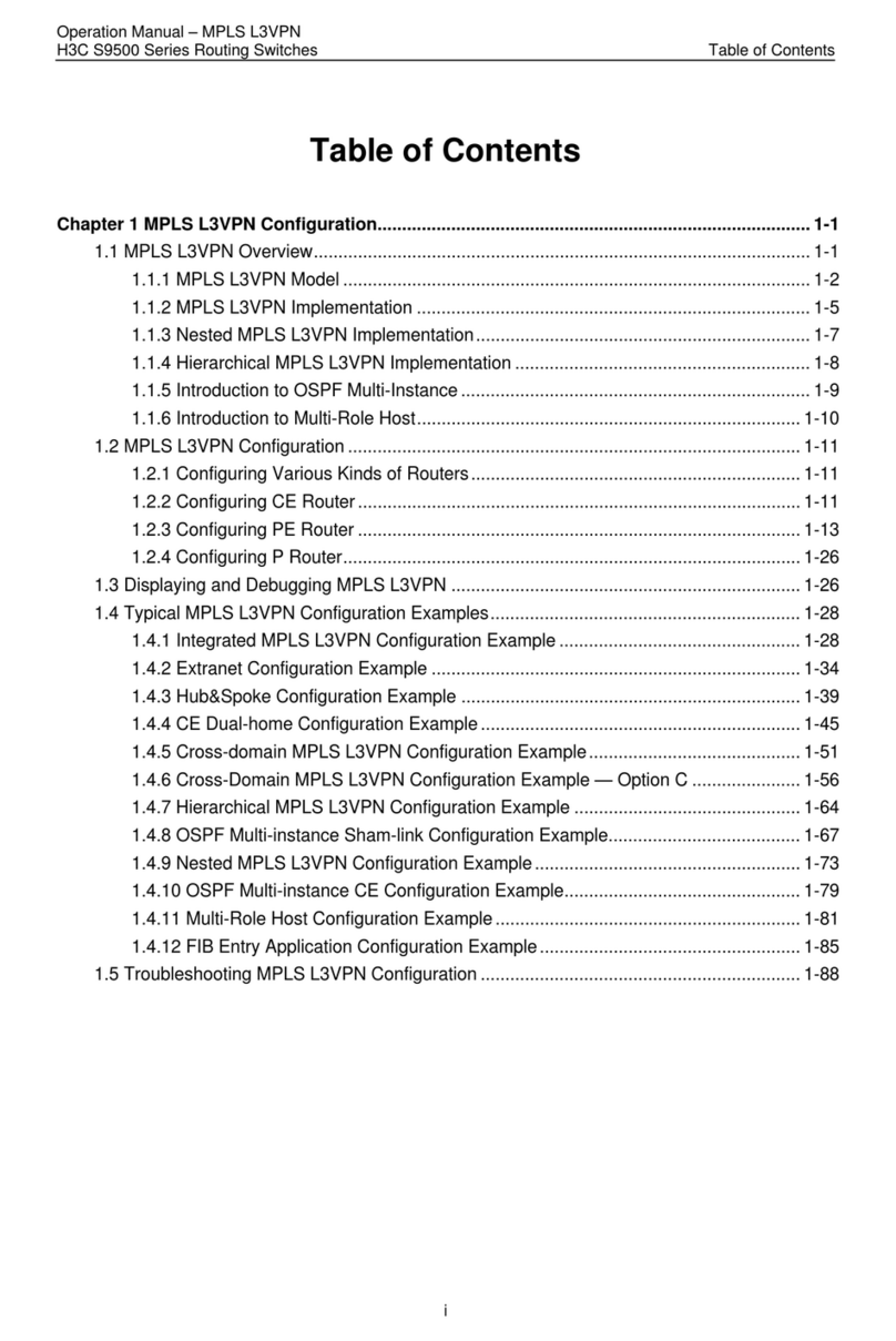 H3C S9500 Series Operation manual