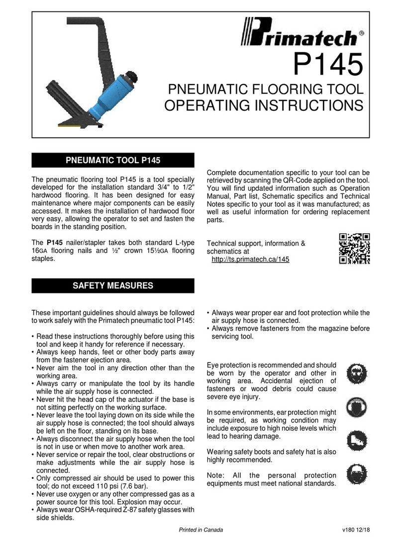 primatech P145 operating instructions
