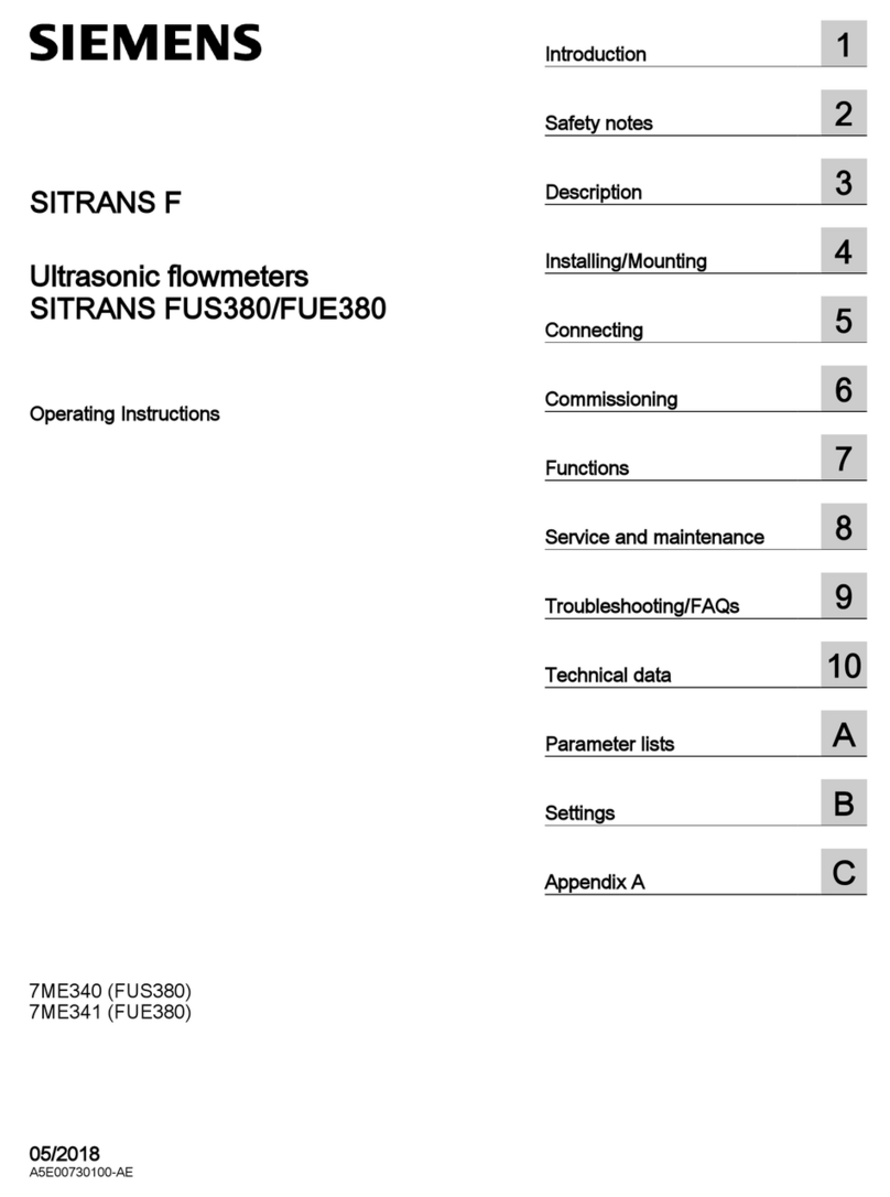 Siemens SITRANS F User manual