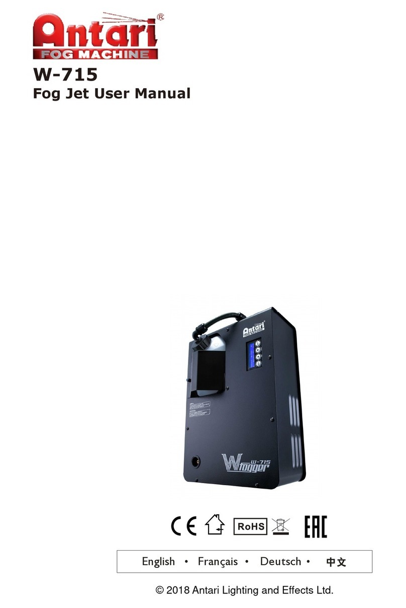 Antari W-715 Fog Jet User manual