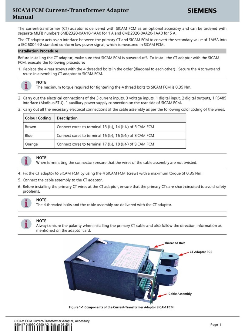 Siemens SICAM FCM User manual Siemens SICAM FCM User manual
