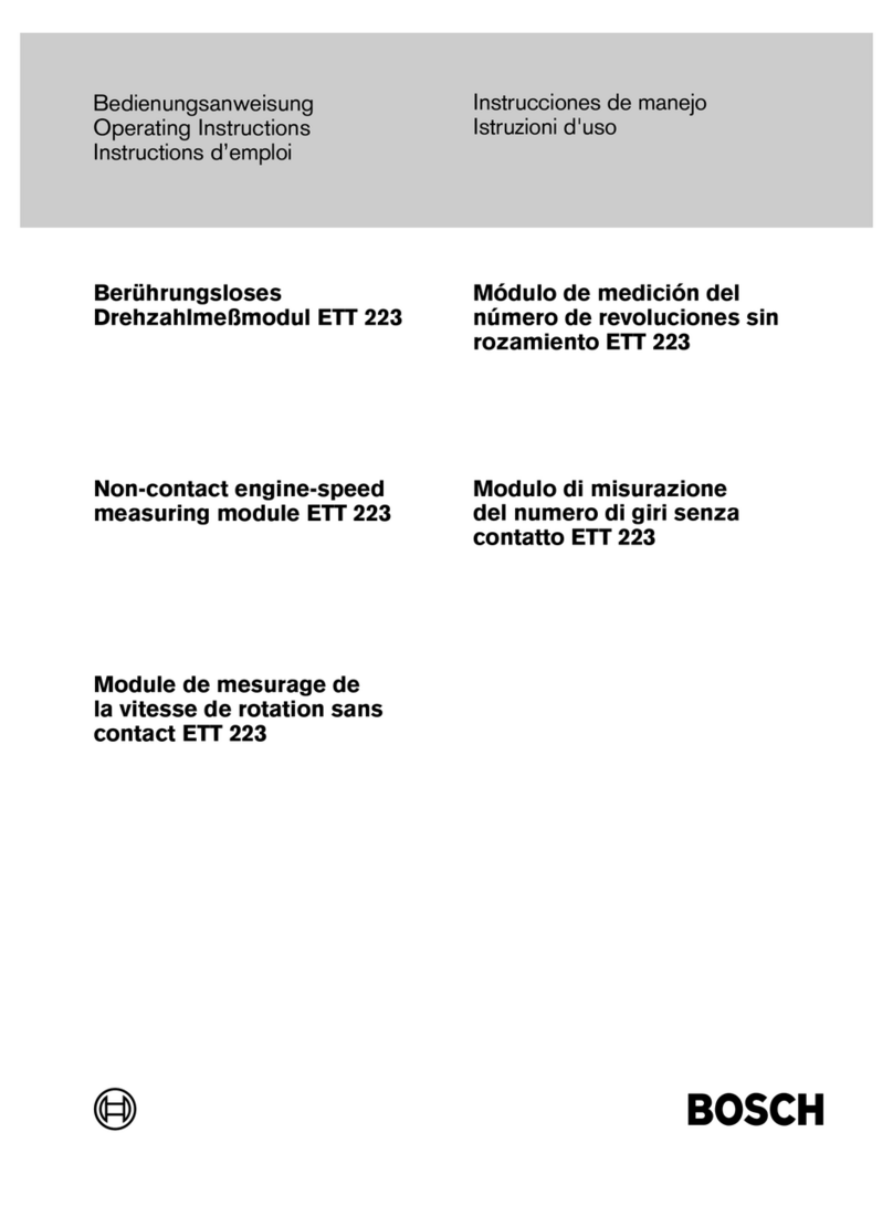 Bosch ETT 223 User manual