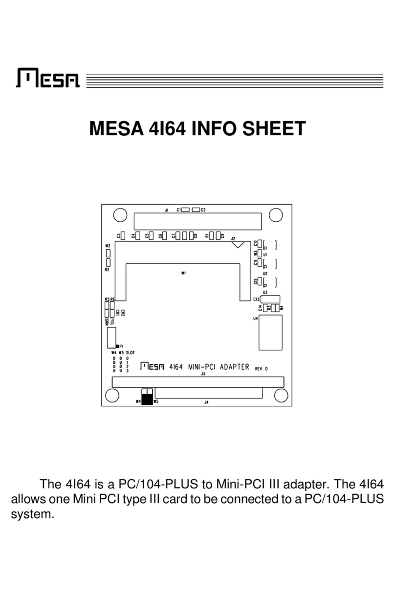 Mesa 4I64 Info sheet