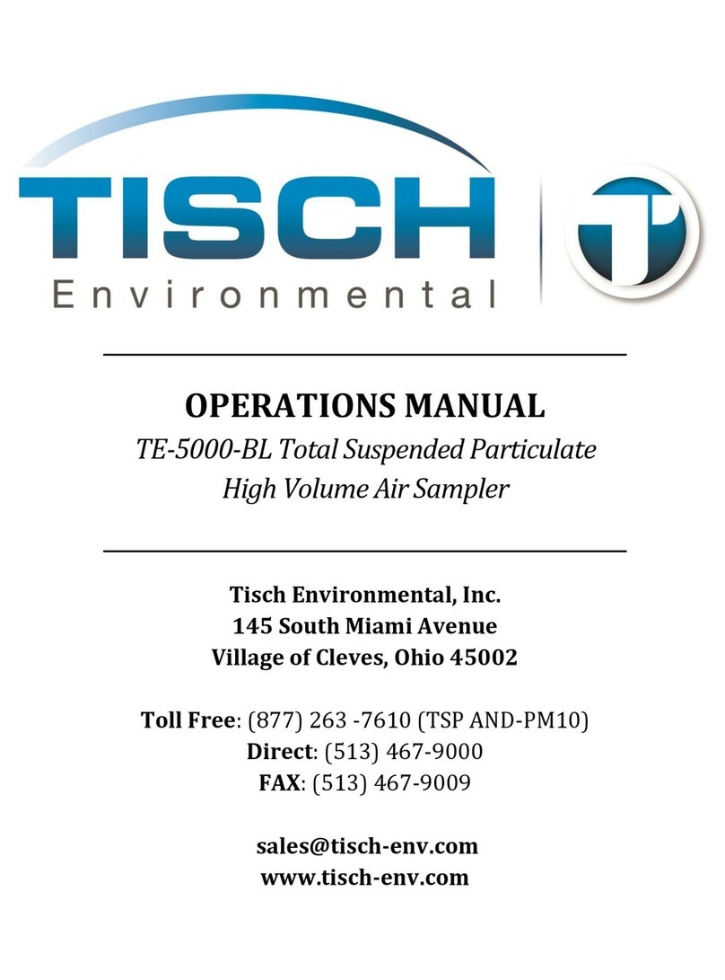 Tisch Environmental TE-5000-BL User manual