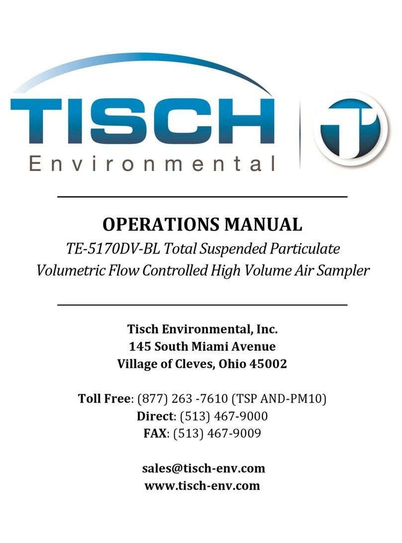 Tisch Environmental TE-5170DV-BL Operation manual Tisch Environmental TE-5170DV-BL Operation manual